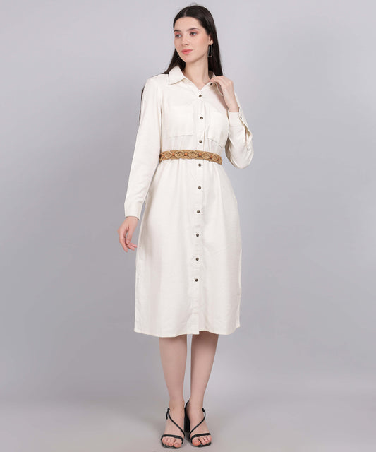 WHITE BACK PRINTED DRESS