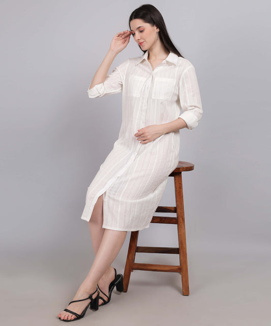 WHITE COTTON DRESS