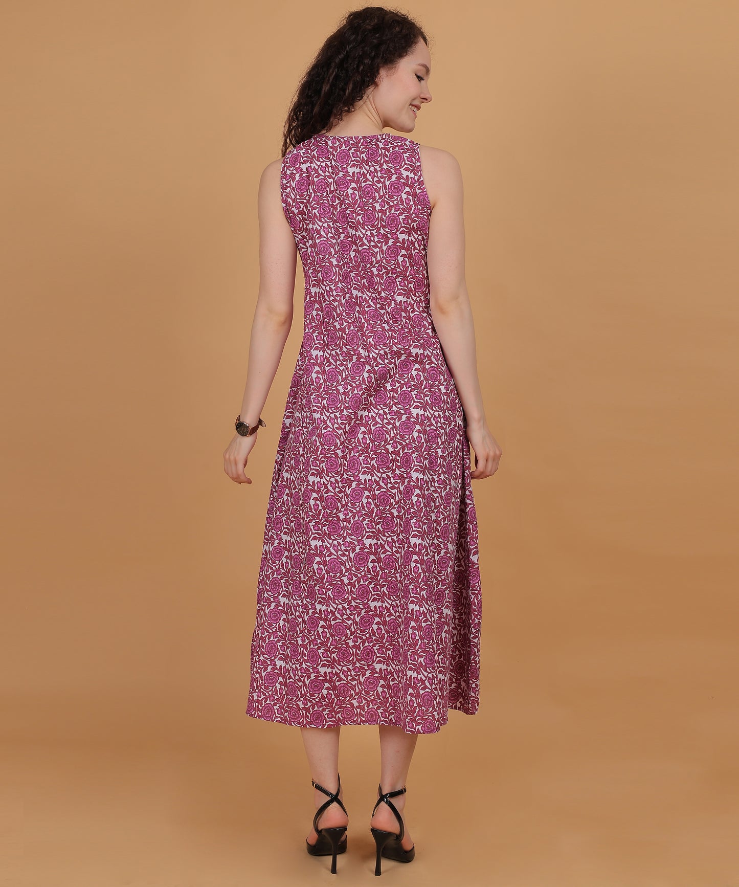 Dahlia Wine Midi Dress 🌺