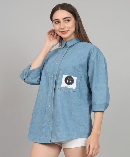 Blue Denim Oversized Shirt