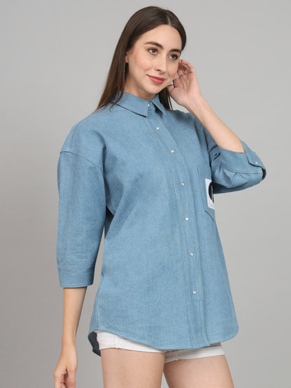 Blue Denim Oversized Shirt