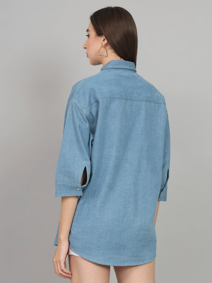 Blue Denim Oversized Shirt