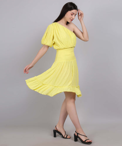 Yellow Mini Dress