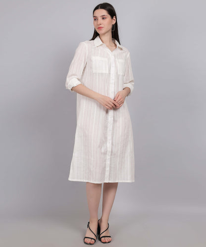 WHITE COTTON DRESS