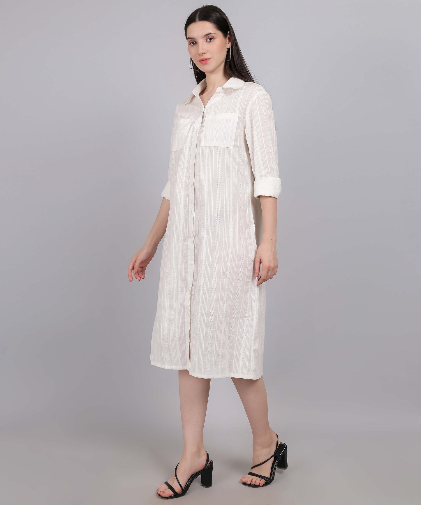 WHITE COTTON DRESS