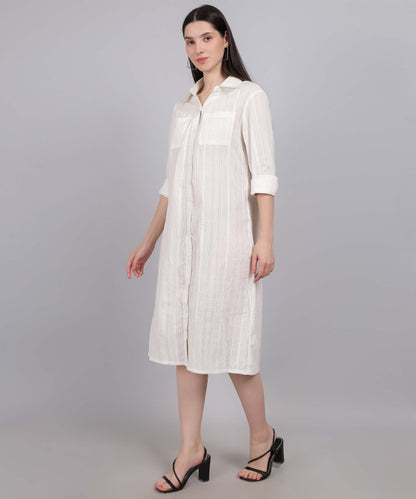 WHITE COTTON DRESS