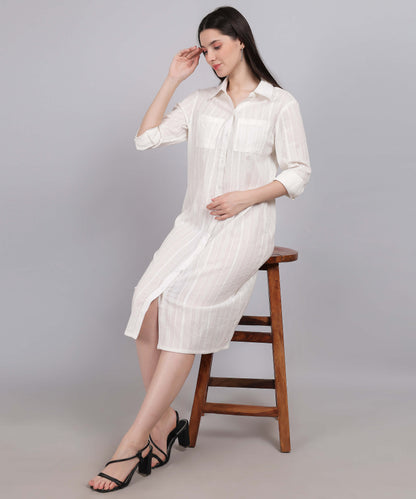 WHITE COTTON DRESS