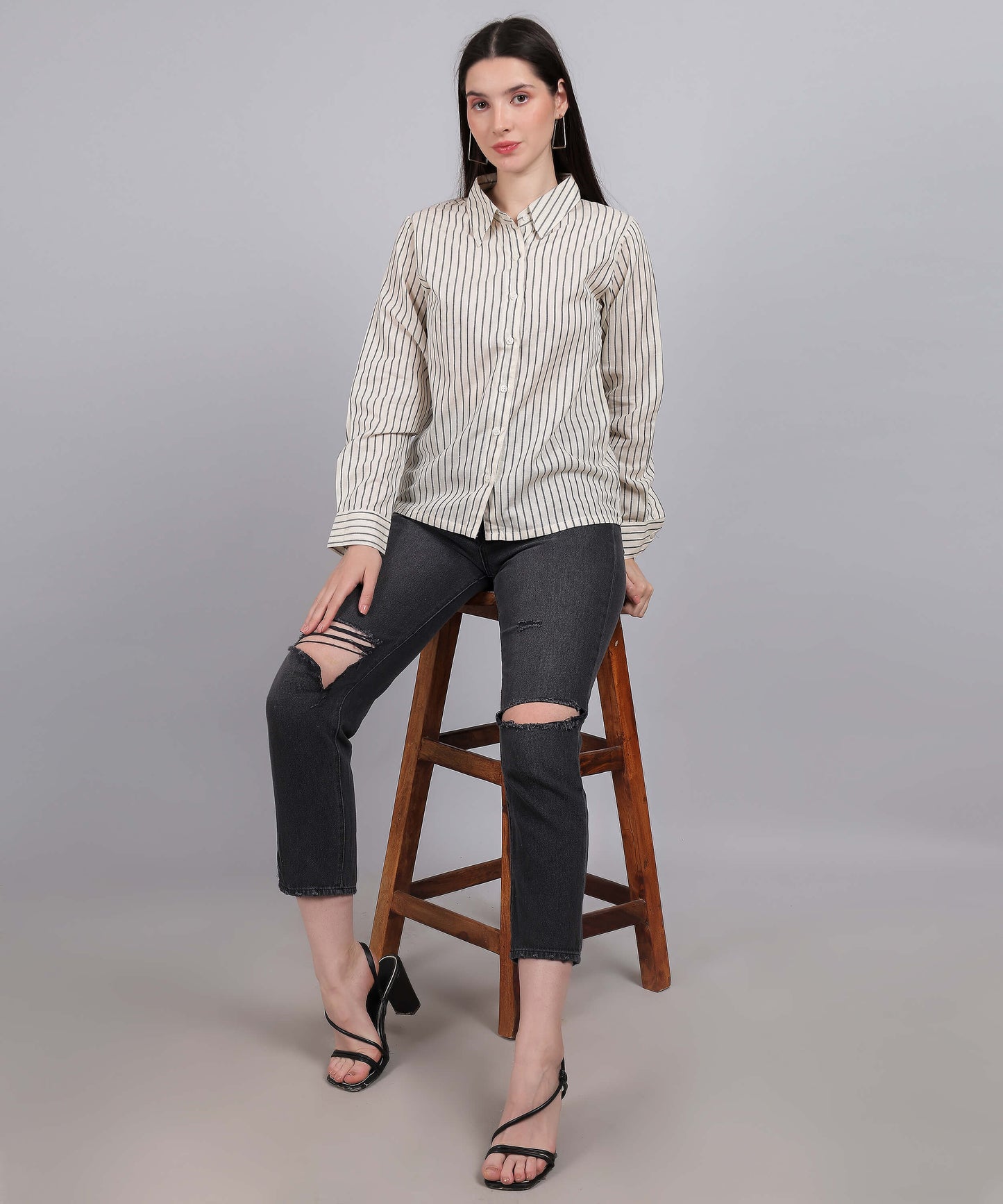 OFF WHITE STRIPE SHIRT