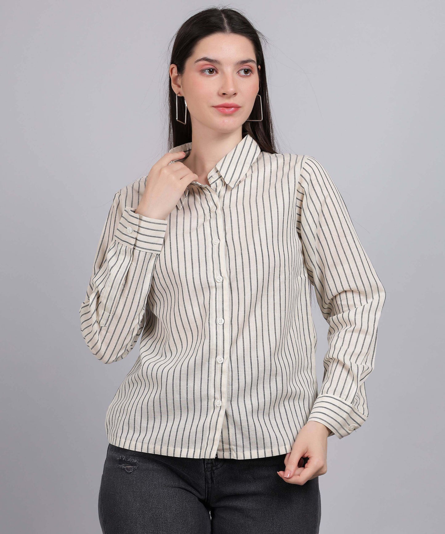 OFF WHITE STRIPE SHIRT