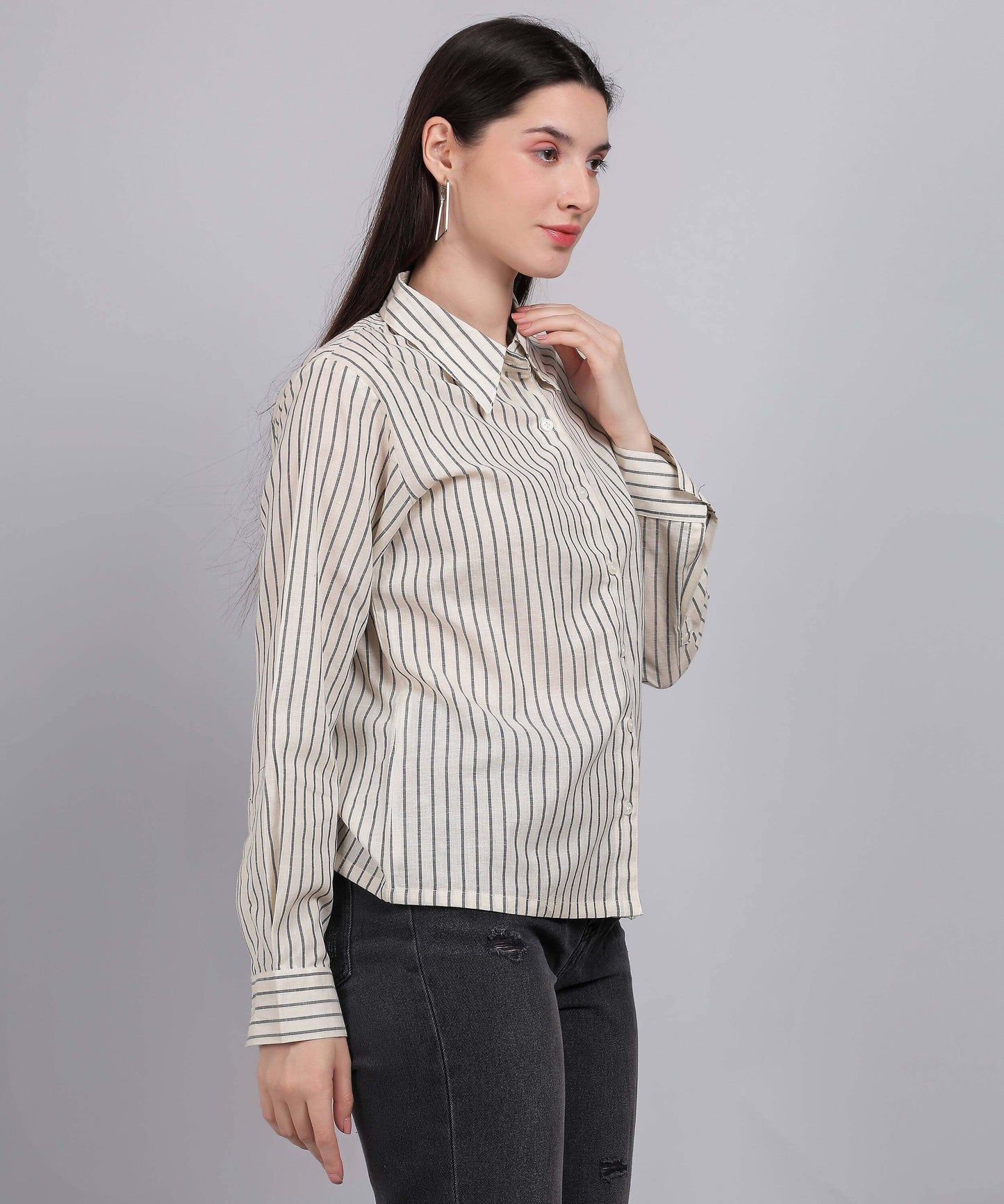 OFF WHITE STRIPE SHIRT