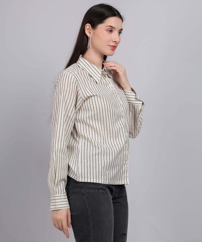 OFF WHITE STRIPE SHIRT