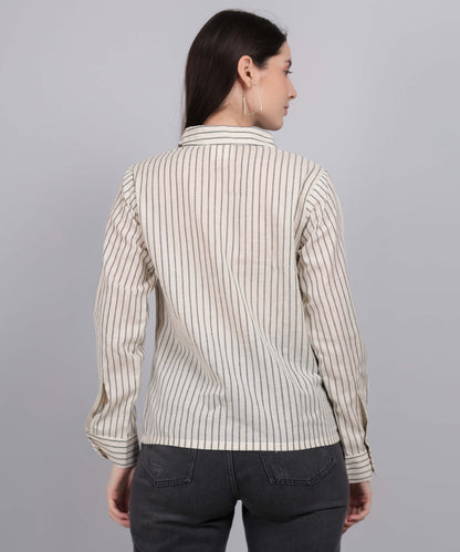 OFF WHITE STRIPE SHIRT