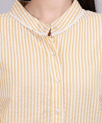 yellow stripe top