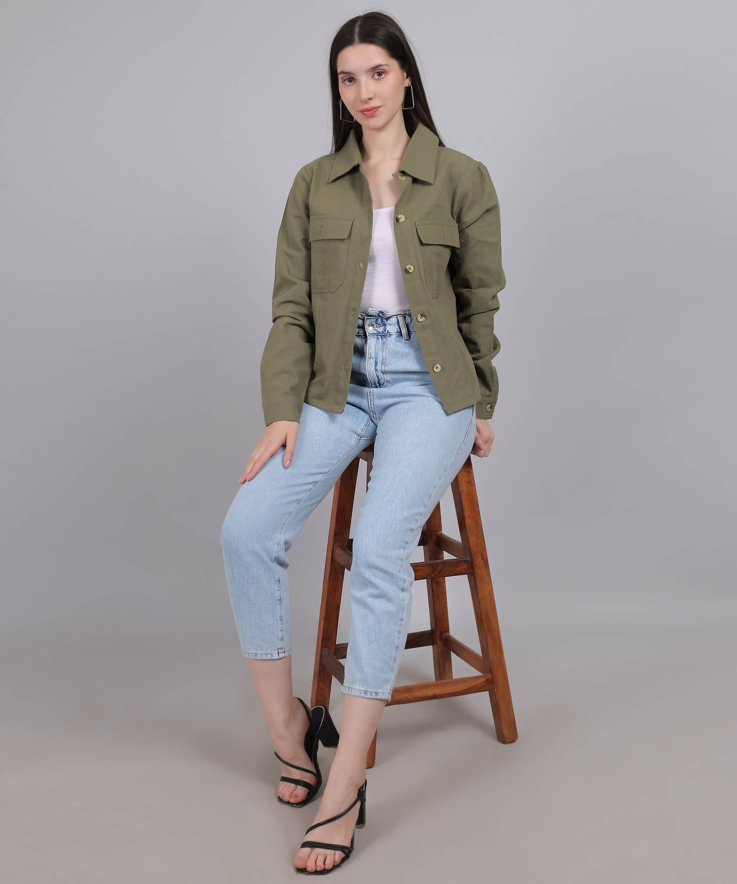 GREEN MILITARY SHIRT