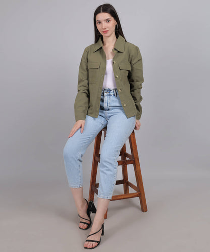 GREEN MILITARY SHIRT