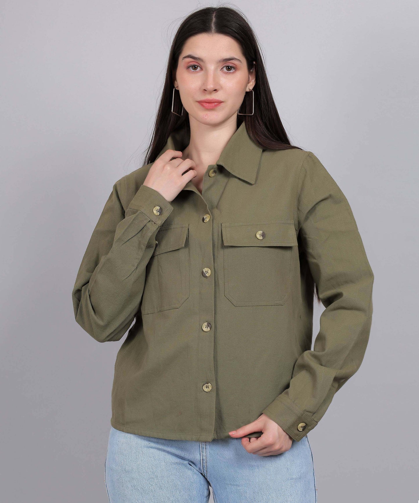 GREEN MILITARY SHIRT