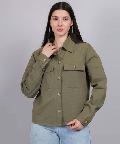 GREEN MILITARY SHIRT