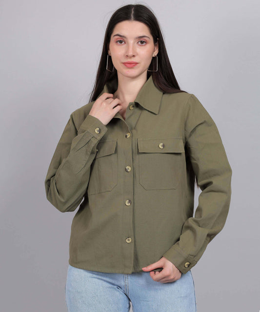 GREEN MILITARY SHIRT