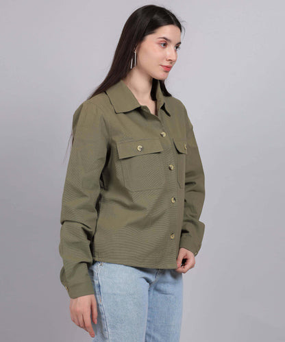 GREEN MILITARY SHIRT