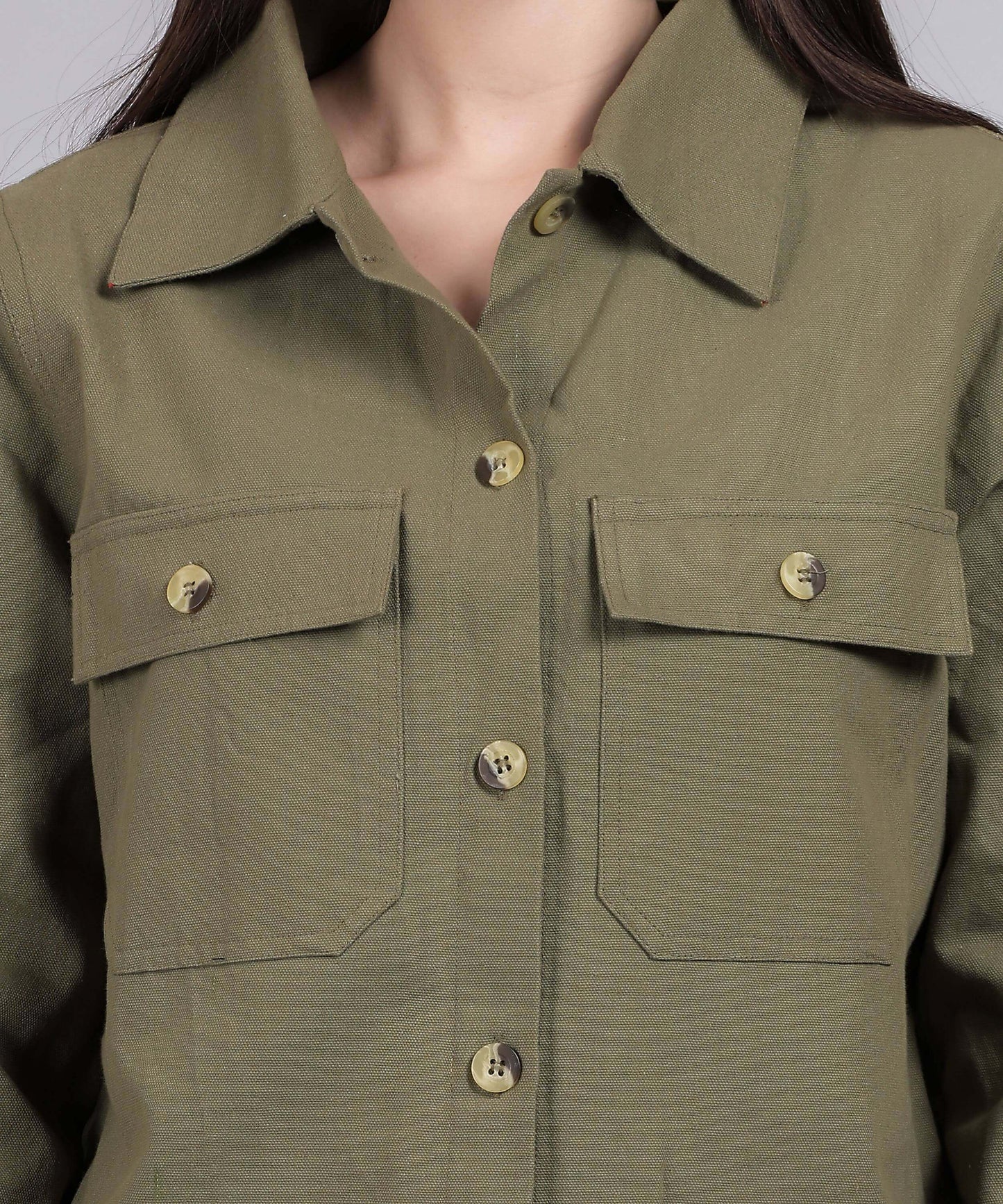 GREEN MILITARY SHIRT