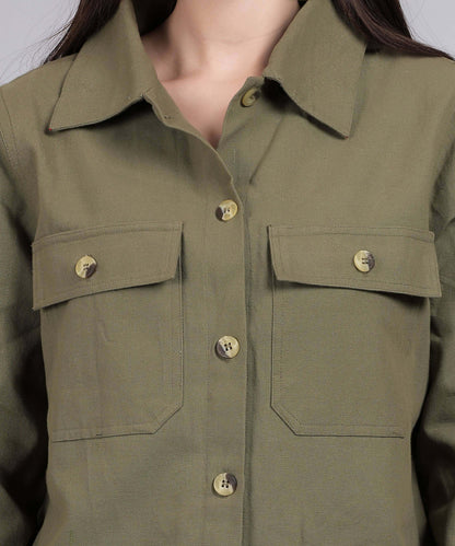 GREEN MILITARY SHIRT