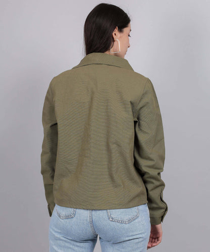 GREEN MILITARY SHIRT
