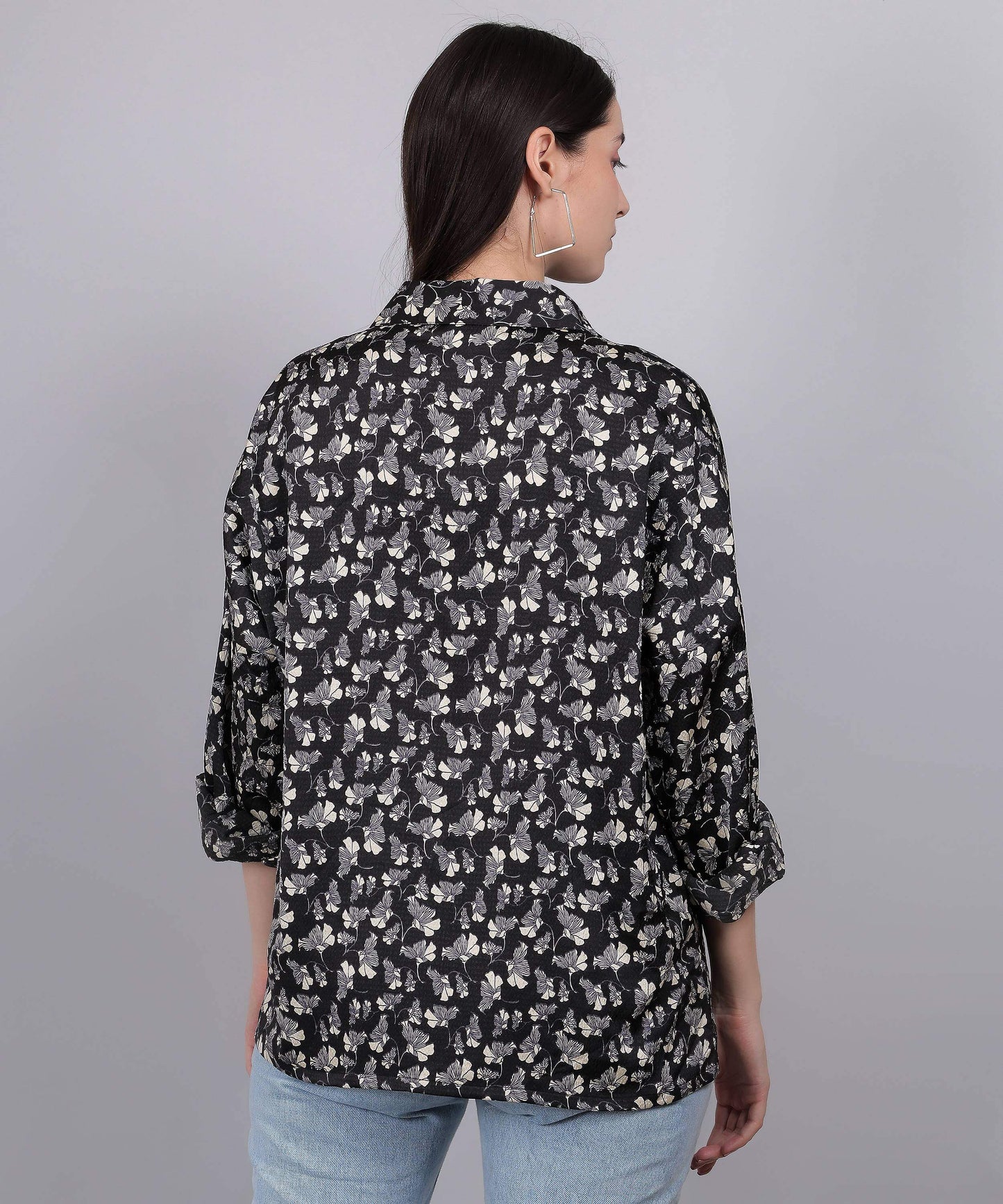 BLACK PRINTED SHIRT