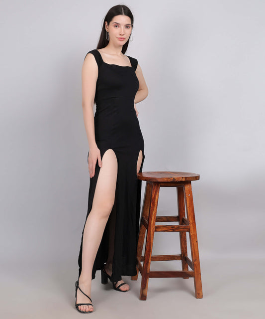 BLACK LONG DRESS