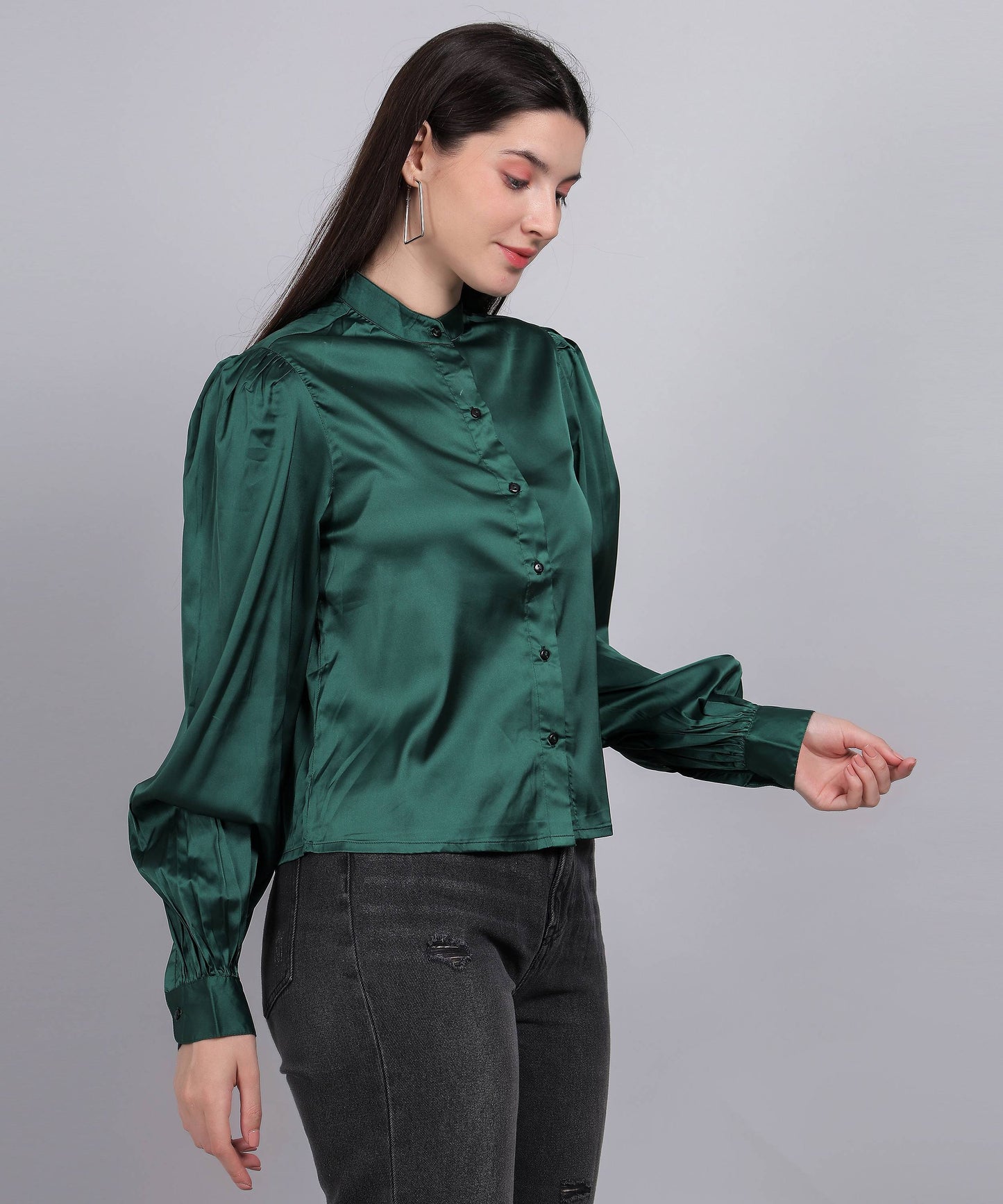 DARK GREEN TOP