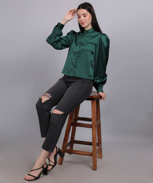 DARK GREEN TOP