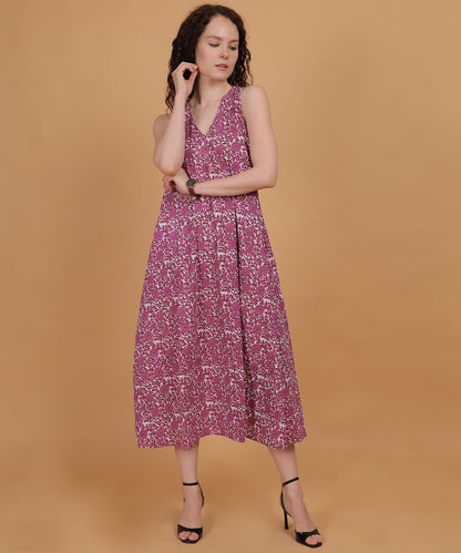 Dahlia Wine Midi Dress 🌺