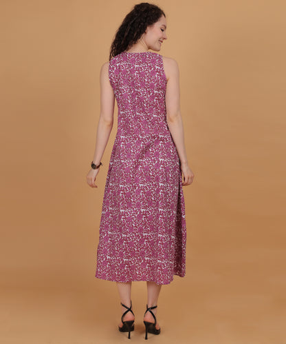 Dahlia Wine Midi Dress 🌺