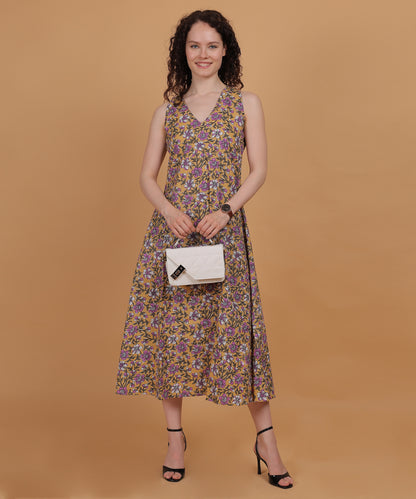 Marigold Bloom Midi Dress 🌼