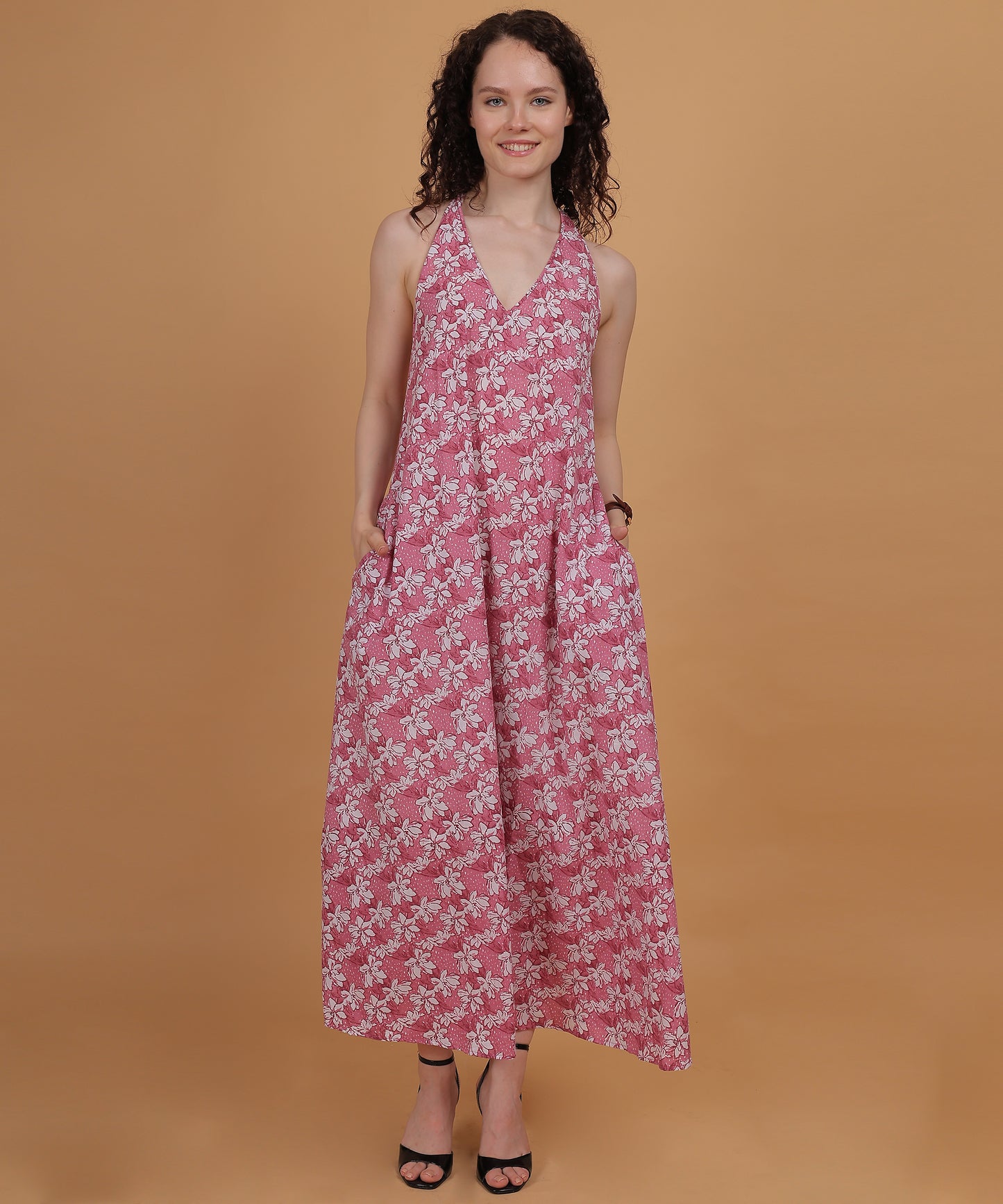 Hibiscus Pink Maxi Dress 🌺
