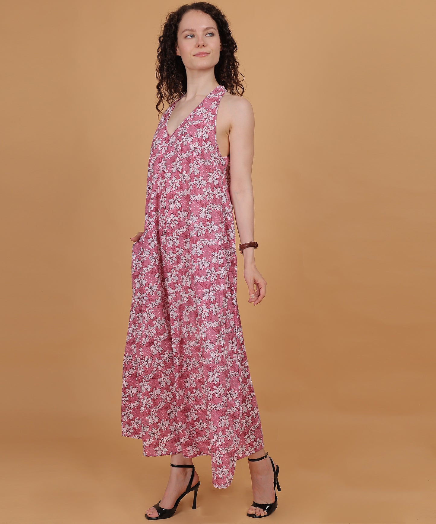 Hibiscus Pink Maxi Dress 🌺