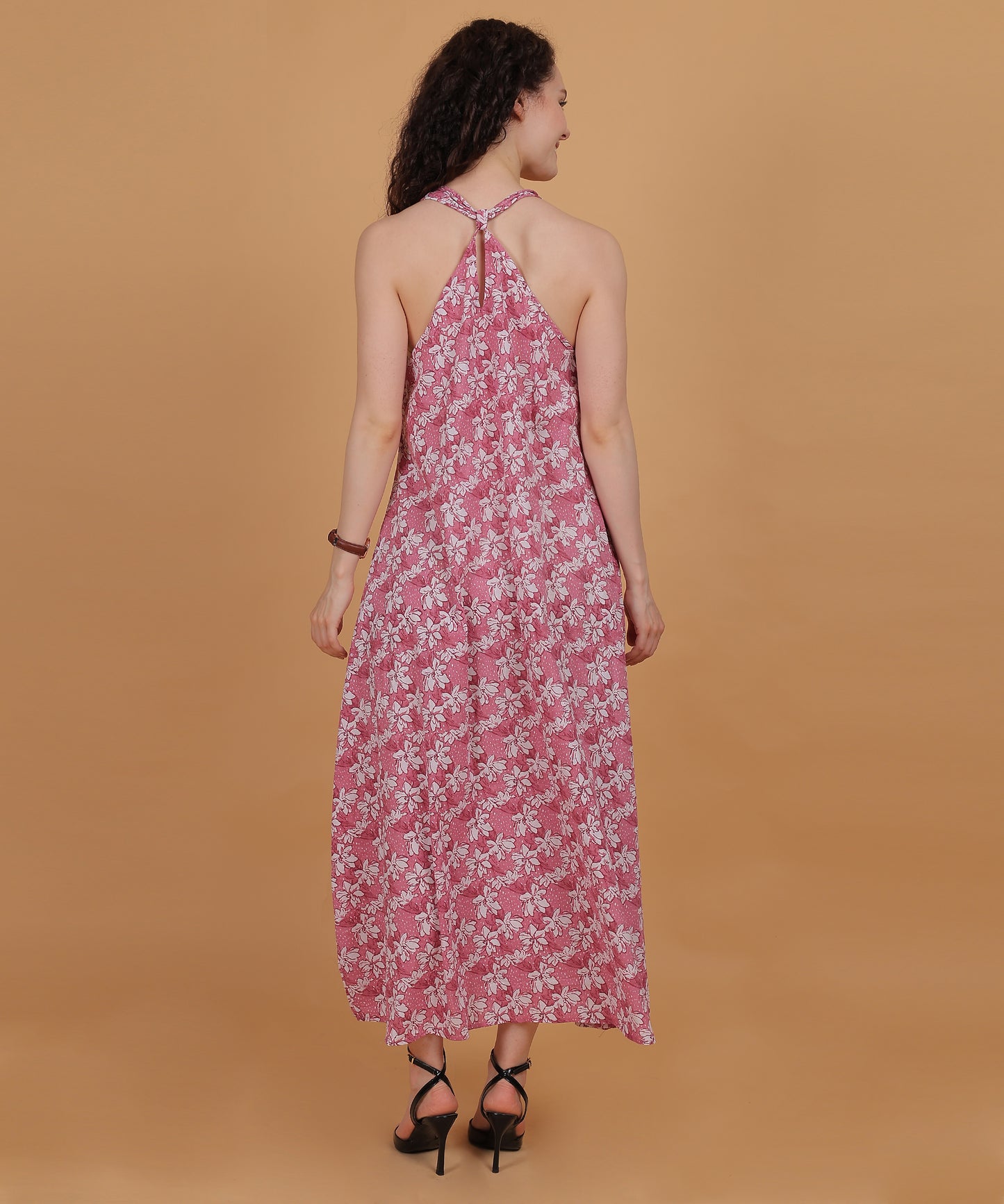 Hibiscus Pink Maxi Dress 🌺