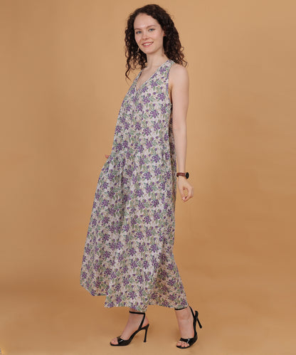 Lavender Bloom Maxi Dress
