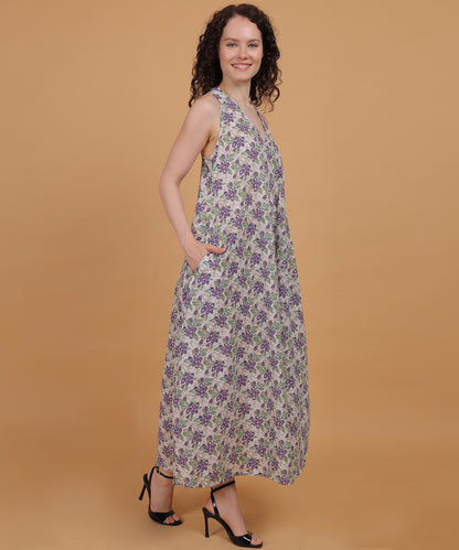 Lavender Bloom Maxi Dress
